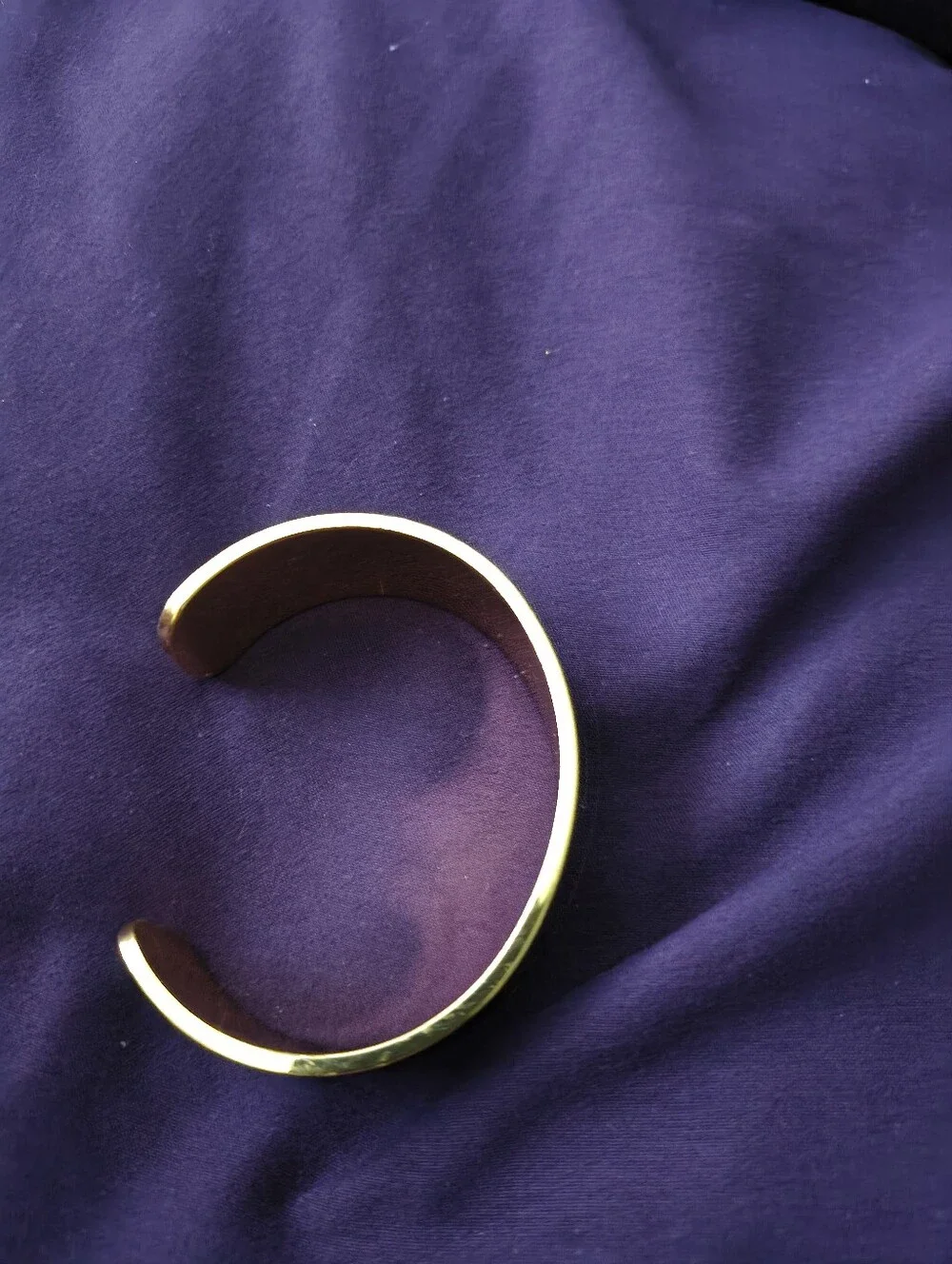 Rifle Paper Co. Menagerie Print Enamel And Gold Plated Brass Cuff. Estate Find